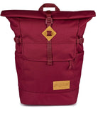JanSport Hatchet Rolltop Backpack - 17-inch Padded Laptop Sleeve, Spacious Main Compartment, Dual Water Bottle Pockets, Russet Red
