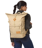 JanSport Hatchet Rolltop Backpack - 17 - inch Padded Laptop Sleeve, Spacious Main Compartment, Dual Water Bottle Pockets, Travertine
