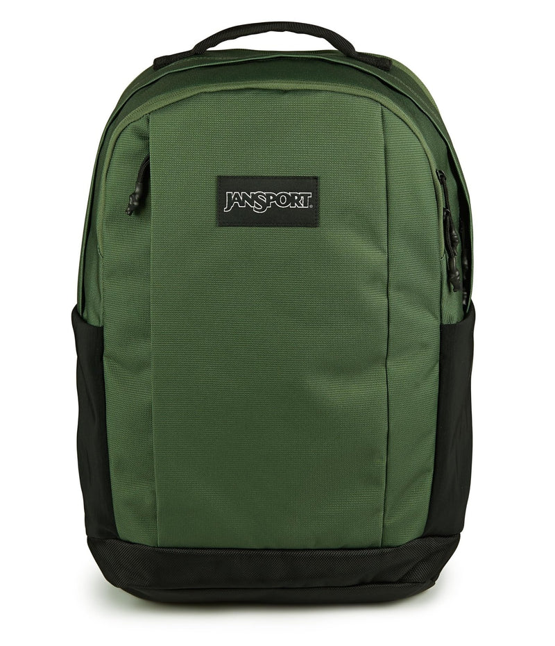 JanSport Inbound Pack – Large Main Compartment, Dual Water Bottle Pockets, and Dedicated 15 - Inch Padded Laptop Pocket, Cargo Green