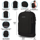 JanSport Inbound Pack – Large Main Compartment, Dual Water Bottle Pockets, and Dedicated 15 - Inch Padded Laptop Pocket, Cargo Green
