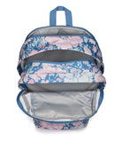 JanSport Laptop Backpack - Computer Bag with 2 Compartments, Ergonomic Shoulder Straps, 15” Laptop Sleeve, Haul Handle - Faded Tapestry Elemental Blue