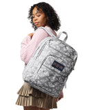 JanSport Laptop Backpack - Computer Bag with 2 Compartments, Ergonomic Shoulder Straps, 15” Laptop Sleeve, Haul Handle - Flutter By Grey