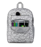 JanSport Laptop Backpack - Computer Bag with 2 Compartments, Ergonomic Shoulder Straps, 15” Laptop Sleeve, Haul Handle - Flutter By Grey