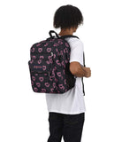 JanSport Laptop Backpack - Computer Bag with 2 Compartments, Ergonomic Shoulder Straps, 15” Laptop Sleeve, Haul Handle - Happy Hearts Black