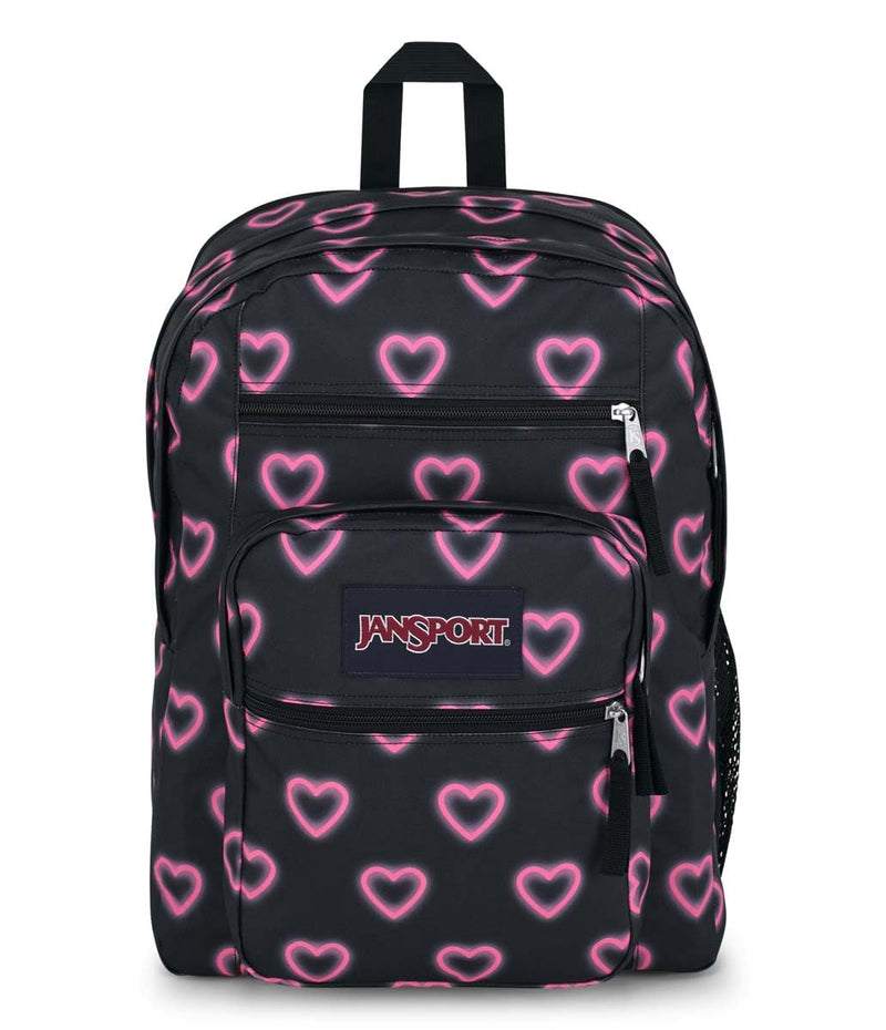 JanSport Laptop Backpack - Computer Bag with 2 Compartments, Ergonomic Shoulder Straps, 15” Laptop Sleeve, Haul Handle - Happy Hearts Black