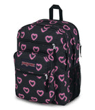 JanSport Laptop Backpack - Computer Bag with 2 Compartments, Ergonomic Shoulder Straps, 15” Laptop Sleeve, Haul Handle - Happy Hearts Black