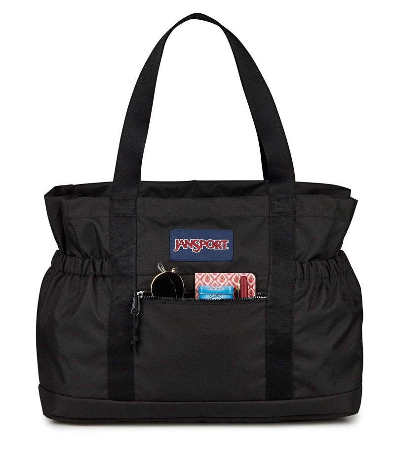 JanSport Large Day Tote – 31L Spacious, Padded 15" Laptop Sleeve, Side Water Bottle Pocket, Durable & Versatile for Everyday Use, Black