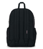 JanSport Lounge Pack FX – Large Main Compartment, Dual Water Bottle Pockets, Front Drawcord Pocket, Padded Laptop Sleeve, Black