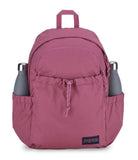 JanSport Lounge Pack – Large Main Compartment, Dual Water Bottle Pockets, Front Drawcord Pocket, Padded Laptop Sleeve, Mauve Haze