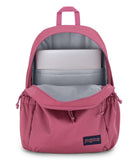 JanSport Lounge Pack – Large Main Compartment, Dual Water Bottle Pockets, Front Drawcord Pocket, Padded Laptop Sleeve, Mauve Haze