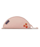 JanSport Luna Large Pouch – Padded Taco-Style Design with Main Zippered Compartment, Strawberry Embroidery
