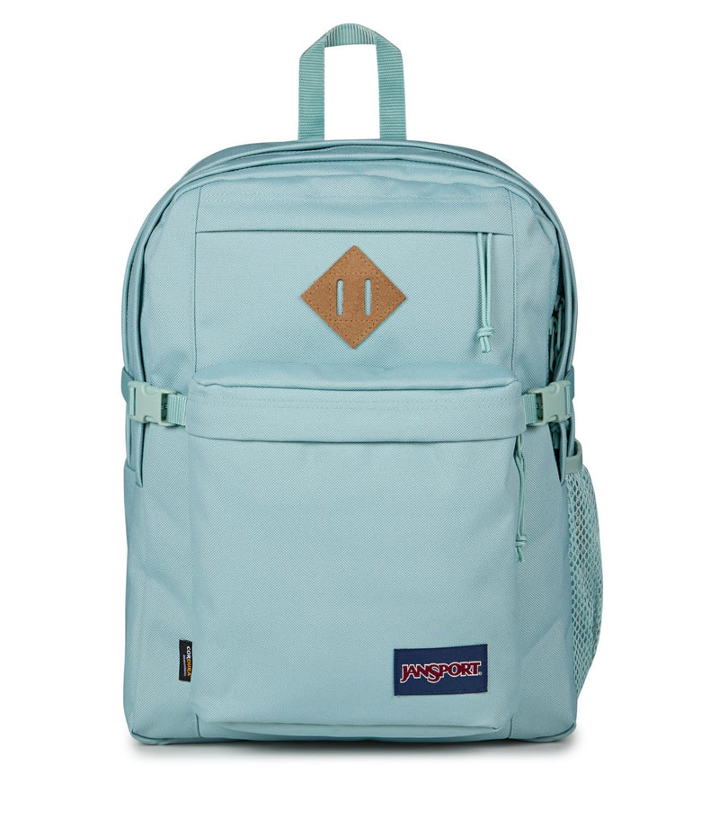 JanSport Main Campus Backpack - Travel or Work Backpack with 15 - Inch Laptop Sleeve and Dual Water Bottle Pockets, Faded Sage