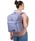 JanSport Main Campus FX Backpack - Travel or Work Bag w 15-Inch Laptop Pack with Leather Trim, Lavender Ash