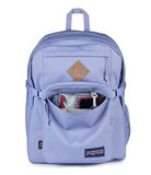 JanSport Main Campus FX Backpack - Travel or Work Bag w 15-Inch Laptop Pack with Leather Trim, Lavender Ash