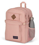 JanSport Main Campus FX Backpack - Travel or Work Bag w 15 - Inch Laptop Pack with Leather Trim, Misty Rose