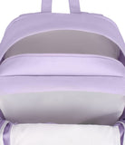 JanSport Main Campus FX Backpack - Travel or Work Bag w 15 - Inch Laptop Pack with Leather Trim, Pastel Lilac