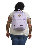 JanSport Main Campus FX Backpack - Travel or Work Bag w 15 - Inch Laptop Pack with Leather Trim, Pastel Lilac
