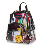 JanSport Mini Pack - Lightweight 10L Backpack with Adjustable Straps and Front Zipper Pocket - Perfect for Travel, Concerts, & Everyday Use, Clear