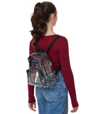 JanSport Mini Pack - Lightweight 10L Backpack with Adjustable Straps and Front Zipper Pocket - Perfect for Travel, Concerts, & Everyday Use, Clear