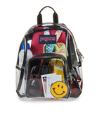 JanSport Mini Pack - Lightweight 10L Backpack with Adjustable Straps and Front Zipper Pocket - Perfect for Travel, Concerts, & Everyday Use, Clear