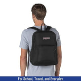 JanSport NCAA Officially Licensed Backpack, Florida State Seminoles, Superbreak Plus with Padded 15'' Laptop Sleeve, Spacious Computer Bag for Men & Women, Durable Daypack with Bottle Pocket, Black