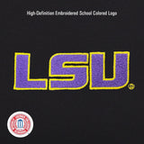 JanSport NCAA Officially Licensed Backpack, Lsu Tigers, Superbreak Plus with Padded 15'' Laptop Sleeve, Spacious Computer Bag for Men & Women, Durable Daypack with Bottle Pocket, Black
