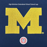 JanSport NCAA Officially Licensed Backpack, Michigan Wolverines, Superbreak Plus with Padded 15'' Laptop Sleeve, Spacious Computer Bag for Men & Women, Durable Daypack with Bottle Pocket, Navy