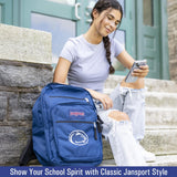 JanSport NCAA Officially Licensed Backpack, Texas Longhorns, Big Student with Padded 15 - Inch Laptop Sleeve, 2 Compartment Computer Bag with Bottle Pocket & Haul Handle, Book Rucksack, Black