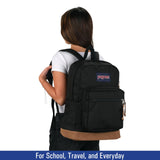 JanSport NCAA Officially Licensed Backpack, Texas Longhorns, Right Pack with Padded 15 - Inch Laptop Sleeve, Spacious Computer Bag, Durable Daypack with Bottle Pocket & Haul Handle, Black