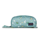 JanSport Perfect Pouch – Accordion Opening, Single Compartment with 3 Dividers, Small Internal Pocket, Leapin Lillies