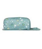 JanSport Perfect Pouch – Accordion Opening, Single Compartment with 3 Dividers, Small Internal Pocket, Leapin Lillies