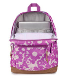 JanSport Right Pack Backpack - Durable Daypack with Padded 15 Laptop Sleeve, Spacious Main Compartment & Integrated Water Bottle Pocket - Blossom Bae Pink