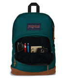 JanSport Right Pack Backpack - Durable Daypack with Padded 15" Laptop Sleeve, Spacious Main Compartment & Integrated Water Bottle Pocket - Deep Juniper
