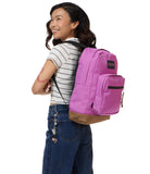 JanSport Right Pack Backpack - Durable Daypack with Padded 15 Laptop Sleeve, Spacious Main Compartment & Integrated Water Bottle Pocket - Digital Fuchsia