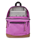 JanSport Right Pack Backpack - Durable Daypack with Padded 15 Laptop Sleeve, Spacious Main Compartment & Integrated Water Bottle Pocket - Digital Fuchsia