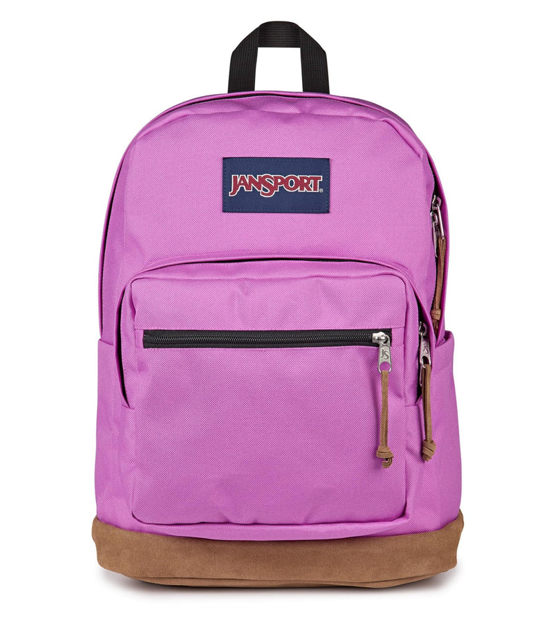 JanSport Right Pack Backpack - Durable Daypack with Padded 15 Laptop Sleeve, Spacious Main Compartment & Integrated Water Bottle Pocket - Digital Fuchsia