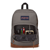 JanSport Right Pack Backpack - Durable Daypack with Padded 15" Laptop Sleeve, Spacious Main Compartment & Integrated Water Bottle Pocket - Graphite Grey