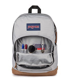 JanSport Right Pack Backpack - Durable Daypack with Padded 15 Laptop Sleeve, Spacious Main Compartment & Integrated Water Bottle Pocket - Grounded Grey