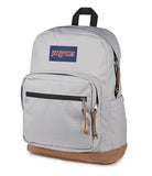 JanSport Right Pack Backpack - Durable Daypack with Padded 15 Laptop Sleeve, Spacious Main Compartment & Integrated Water Bottle Pocket - Grounded Grey
