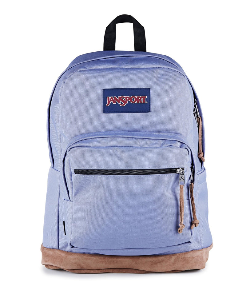 JanSport Right Pack Backpack - Durable Daypack with Padded 15" Laptop Sleeve, Spacious Main Compartment & Integrated Water Bottle Pocket, Lavender Ash