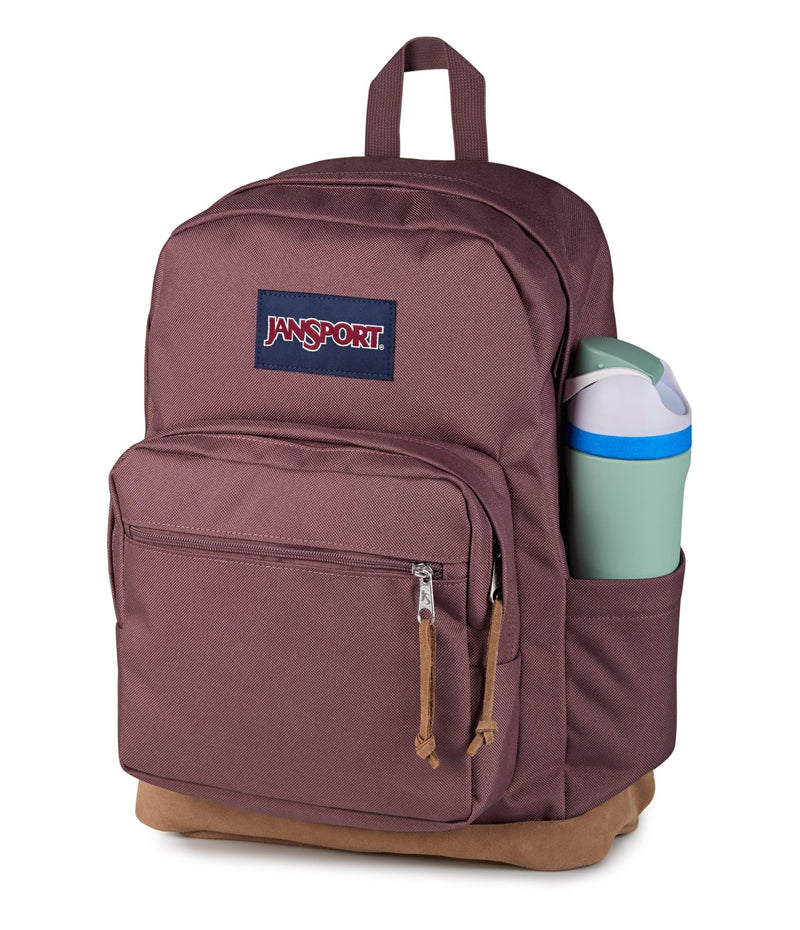 JanSport Right Pack Backpack - Durable Daypack with Padded 15" Laptop Sleeve, Spacious Main Compartment & Integrated Water Bottle Pocket - Mahogany Haze