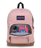 JanSport Right Pack Backpack - Durable Daypack with Padded 15" Laptop Sleeve, Spacious Main Compartment & Integrated Water Bottle Pocket - Misty Rose