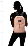 JanSport Right Pack Backpack - Durable Daypack with Padded 15" Laptop Sleeve, Spacious Main Compartment & Integrated Water Bottle Pocket - Misty Rose