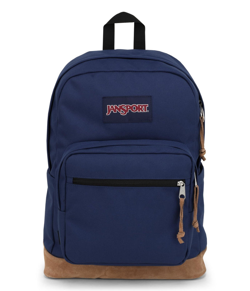 JanSport Right Pack Backpack - Durable Daypack with Padded 15" Laptop Sleeve, Spacious Main Compartment & Integrated Water Bottle Pocket - Navy