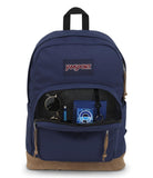 JanSport Right Pack Backpack - Durable Daypack with Padded 15" Laptop Sleeve, Spacious Main Compartment & Integrated Water Bottle Pocket - Navy