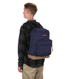 JanSport Right Pack Backpack - Durable Daypack with Padded 15" Laptop Sleeve, Spacious Main Compartment & Integrated Water Bottle Pocket - Navy