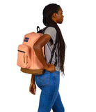 JanSport Right Pack Backpack - Durable Daypack with Padded 15" Laptop Sleeve, Spacious Main Compartment & Integrated Water Bottle Pocket - Peach Neon