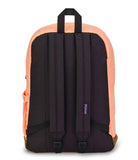 JanSport Right Pack Backpack - Durable Daypack with Padded 15" Laptop Sleeve, Spacious Main Compartment & Integrated Water Bottle Pocket - Peach Neon