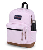 JanSport Right Pack Backpack - Durable Daypack with Padded 15" Laptop Sleeve, Spacious Main Compartment & Integrated Water Bottle Pocket - Pink Ice