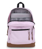 JanSport Right Pack Backpack - Durable Daypack with Padded 15" Laptop Sleeve, Spacious Main Compartment & Integrated Water Bottle Pocket - Pink Ice